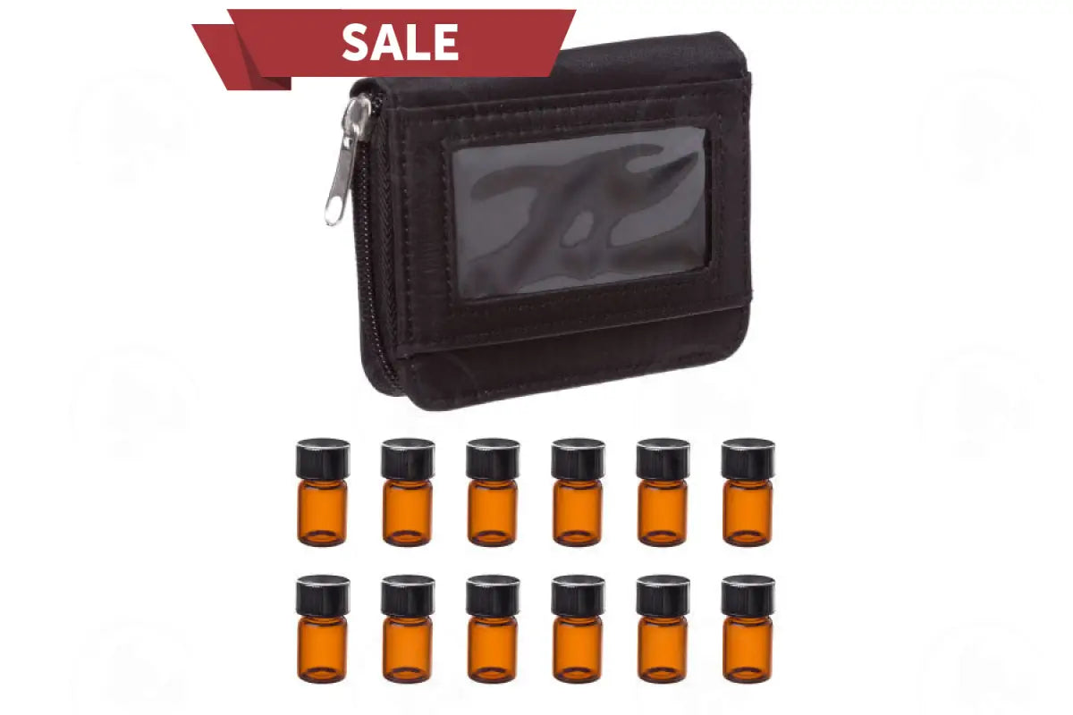 Sample Case: Includes 12 Vials (5/8 Dram) Black