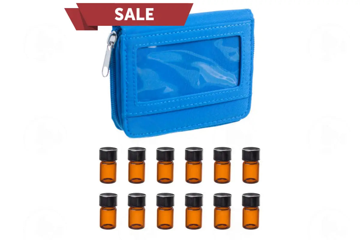 Sample Case: Includes 12 Vials (5/8 Dram) Sky Blue