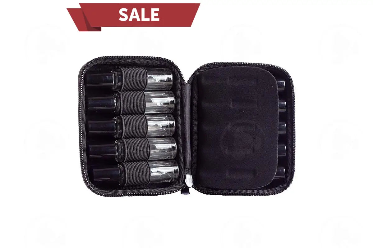 Black Thyme Hard-Shell Oil Case: With 10 Ml Roll-Ons (10 Count)