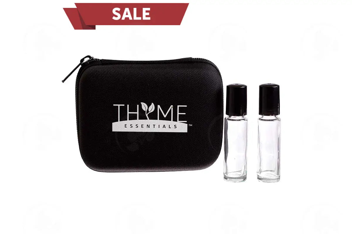 Black Thyme Hard-Shell Oil Case: With 10 Ml Roll-Ons (10 Count)