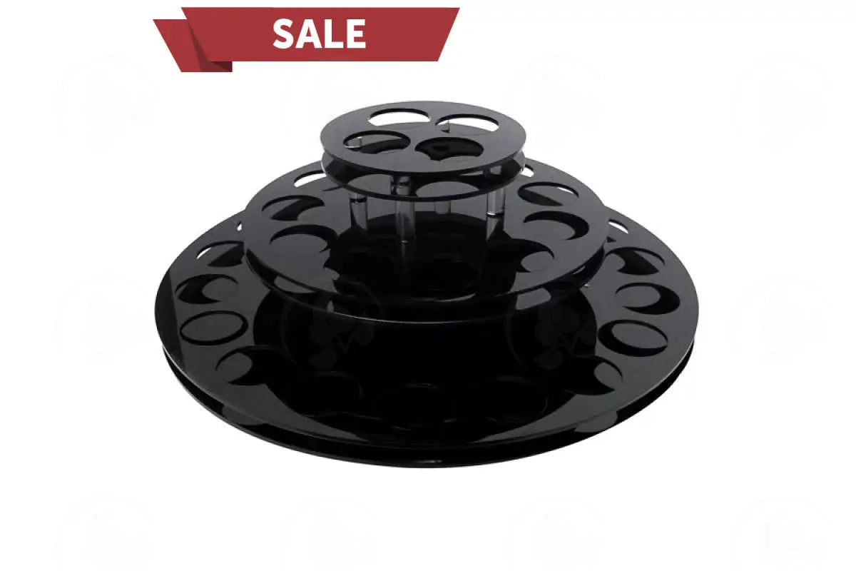 3-Tier Acrylic Display Carousel (Holds 33 Large Vials)