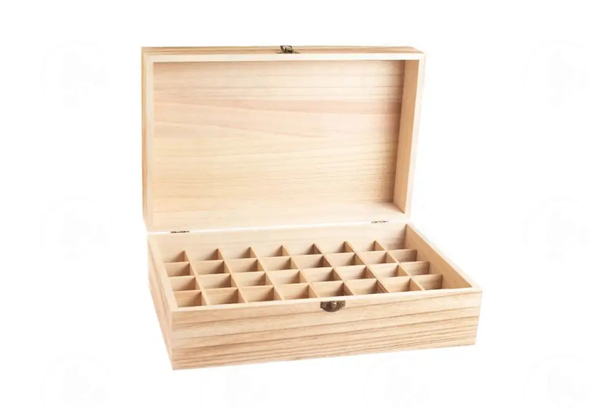 Feathergrain Wood Essential Oils Box (Holds 40 Vials)