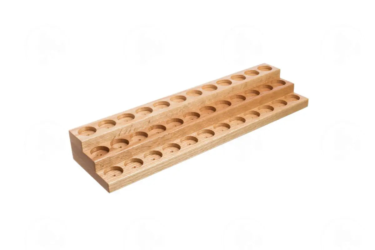 3-Tier Oak Display Riser (Holds 36 Vials)