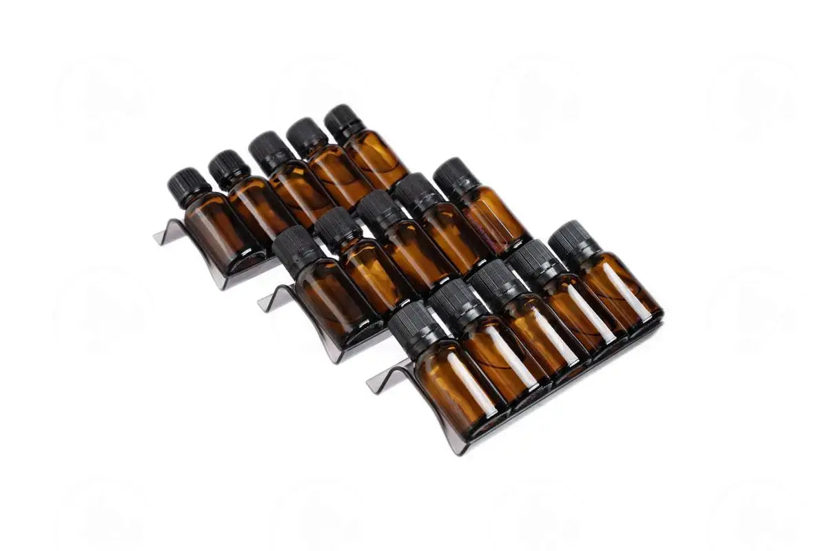 3-Row Plastic Essential Oil Tray (Holds 15 Vials)