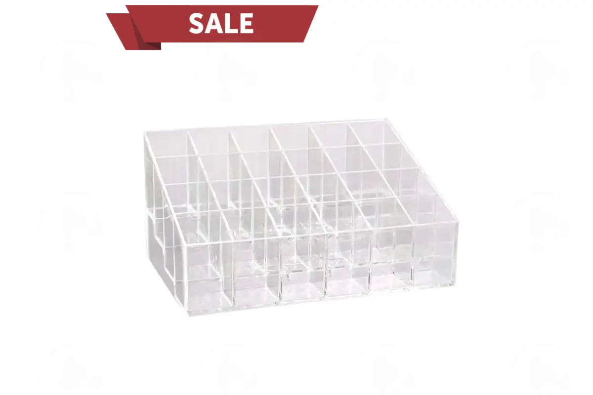 4-Tier Clear Plastic Display Riser (Holds 24 Vials)