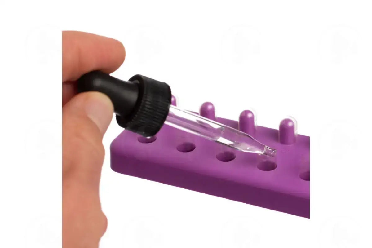 Purple Plastic "0" Capsule Holder (6 Slots/6 Pegs)