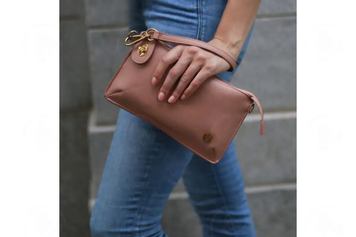 Little Deb Vegan Leather Essential Oil Clutch/Crossover Purse