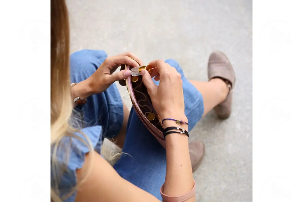 Little Deb Vegan Leather Essential Oil Clutch/Crossover Purse