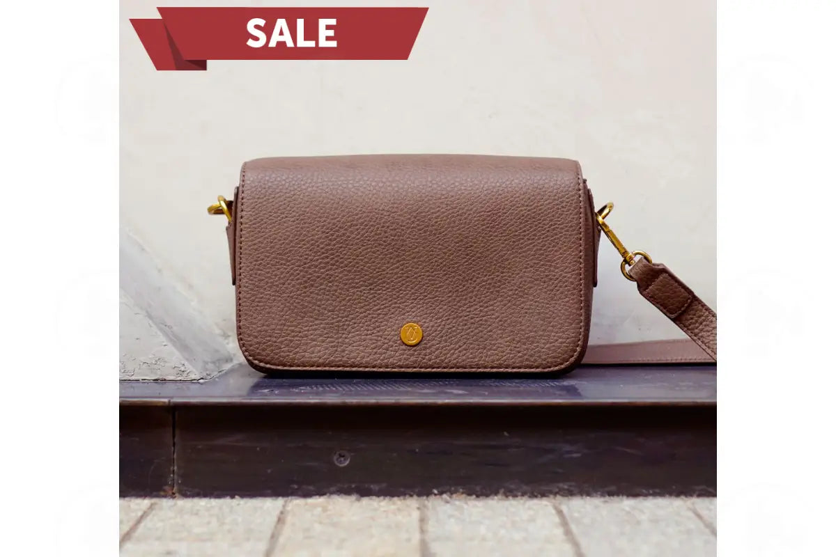 Original Deb Essential Oil Crossover/Shoulder Purse Taupe