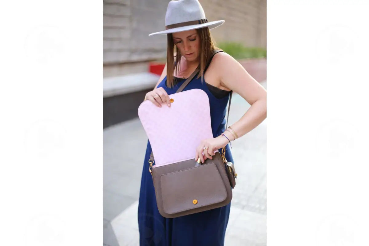 Evie Vegan Leather Essential Oil Crossover/Saddle Bag