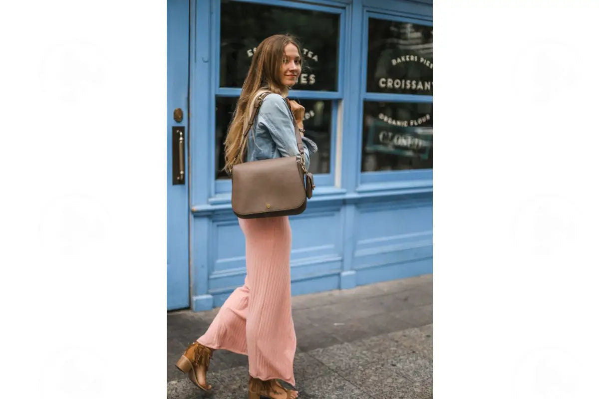 Evie Vegan Leather Essential Oil Crossover/Saddle Bag