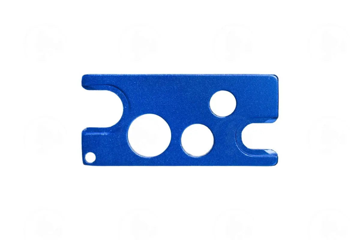 Long Metal Oil Key: Orifice Reducers And Roll-On Fitments Blue