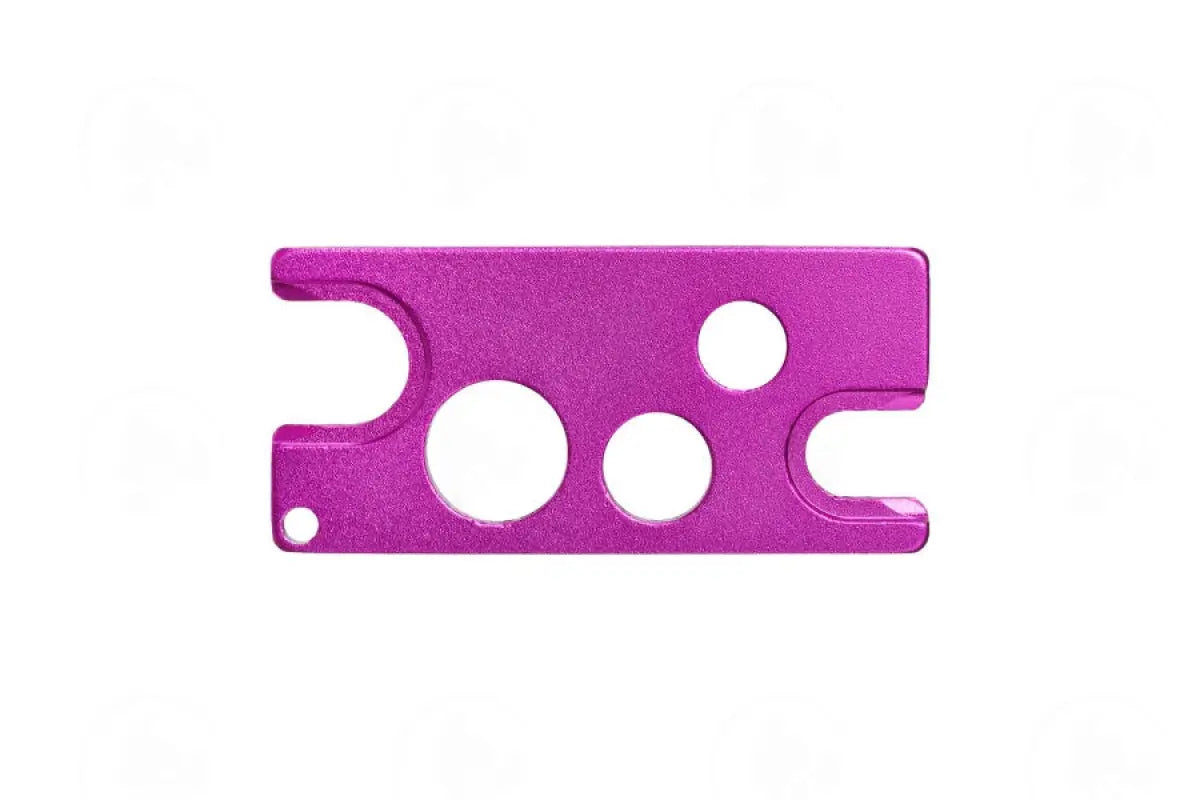 Long Metal Oil Key: Orifice Reducers And Roll-On Fitments Purple