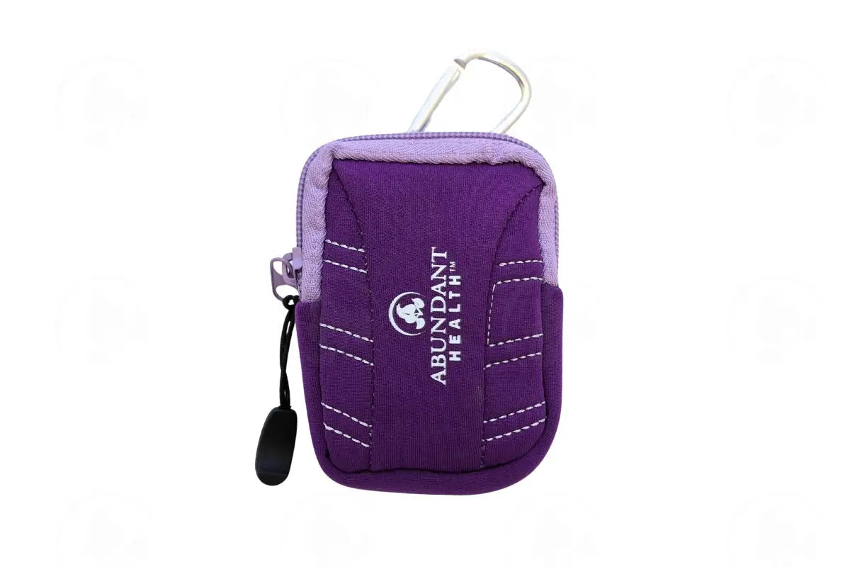 Aroma Ready™ Key Chain Case: For 15 Ml Or Roll-On Vials; Abundant Health Branded Purple