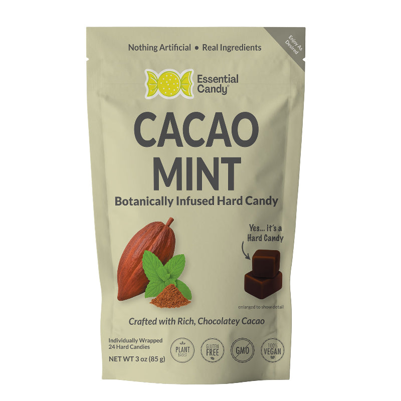 "Cacao Mint" Hard Candy with Organic Cacao and Peppermint