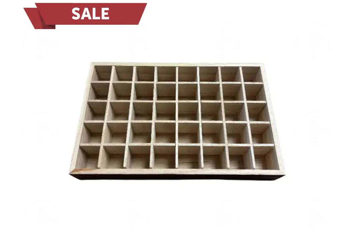 Dark Feathergrain Wood Essential Oils Tray (Holds 40 Vials)