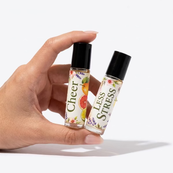 DIY Essential Oil Roller Blend Labels - Set of 8