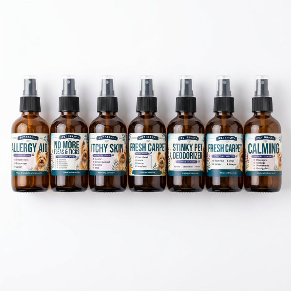 DIY Labels for Pet Spray Recipes - Set of 8