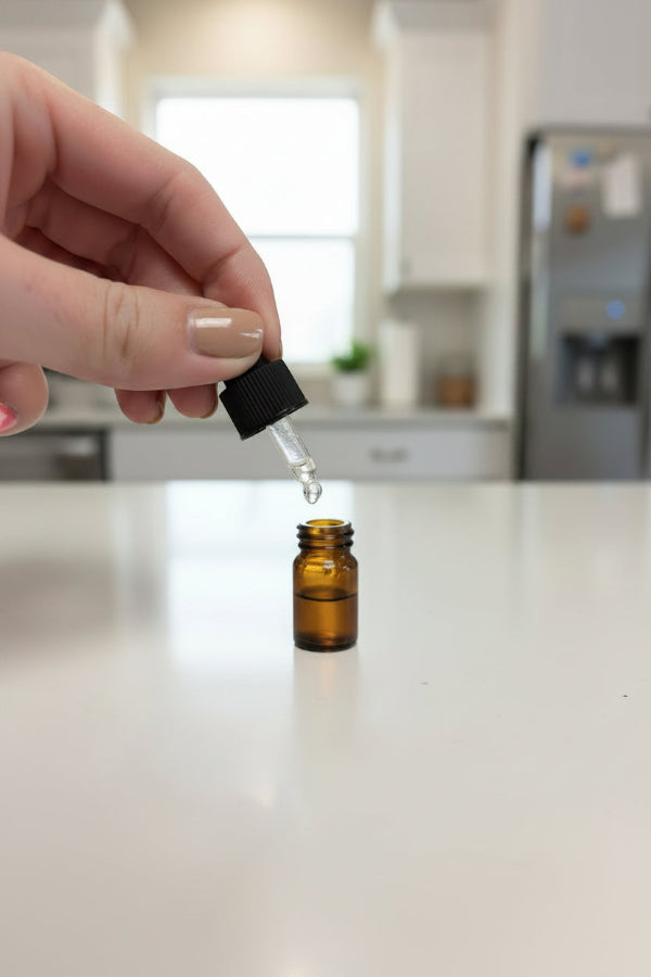 5/8 dram Amber Glass Vials with Dropper Caps (Pack of 12)