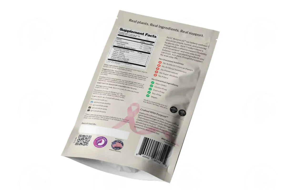 Joint Comfort (Complete) Botanical Lozenges - Supports Joint Comfort & Mobility - Organic Turmeric Ginger Lemon Black