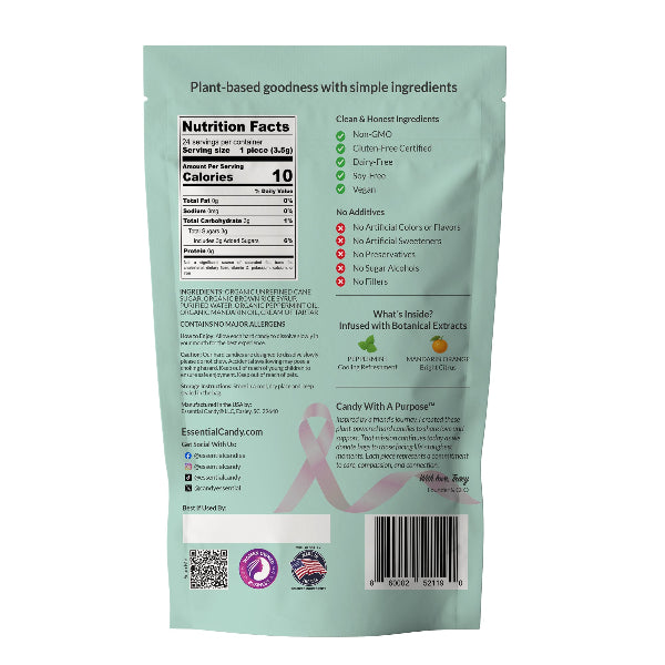 Peppermint Mandarin Botanical Infused Hard Candy
