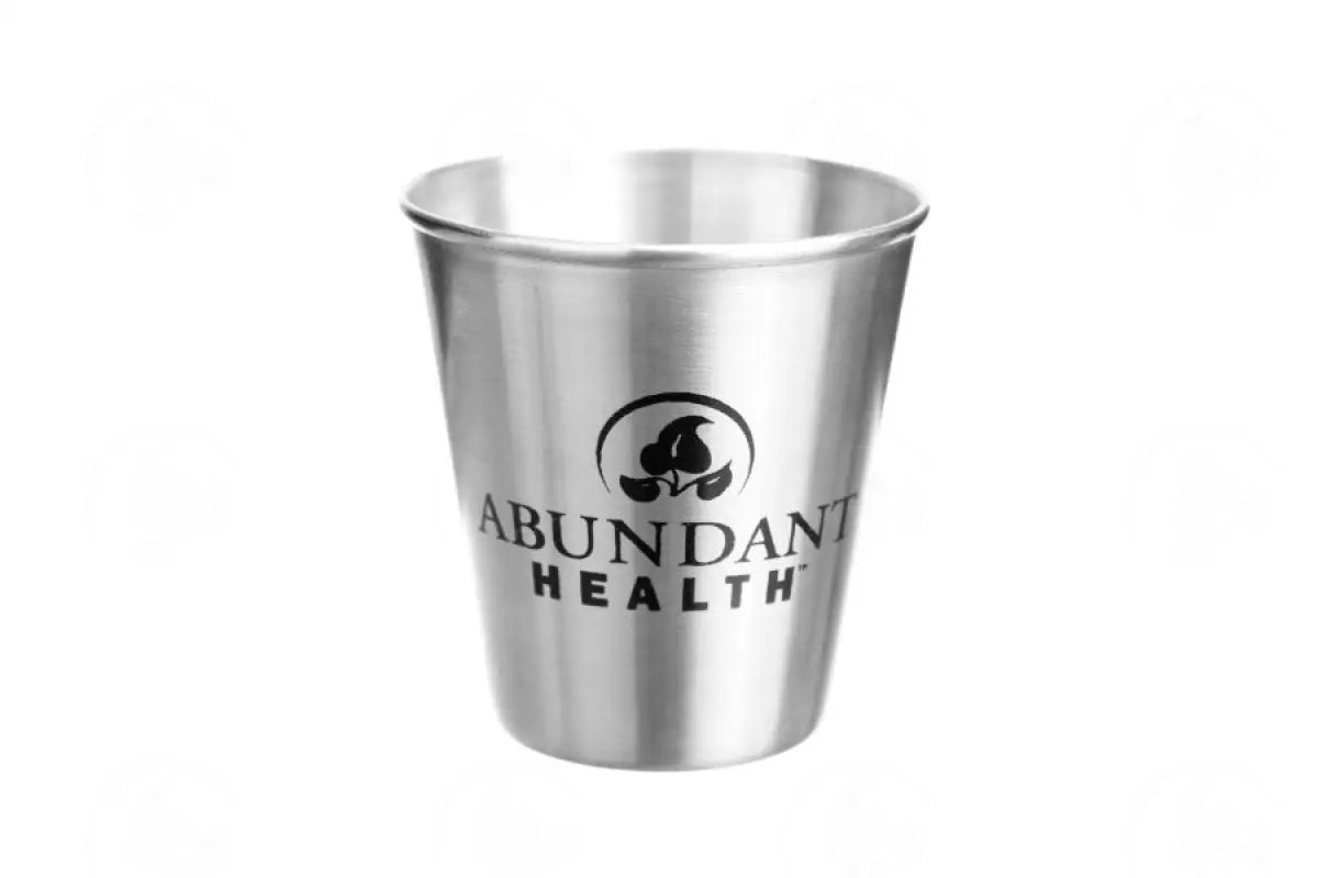 Essential Oil Stainless Steel Shot Glass: Abundant Health Branded
