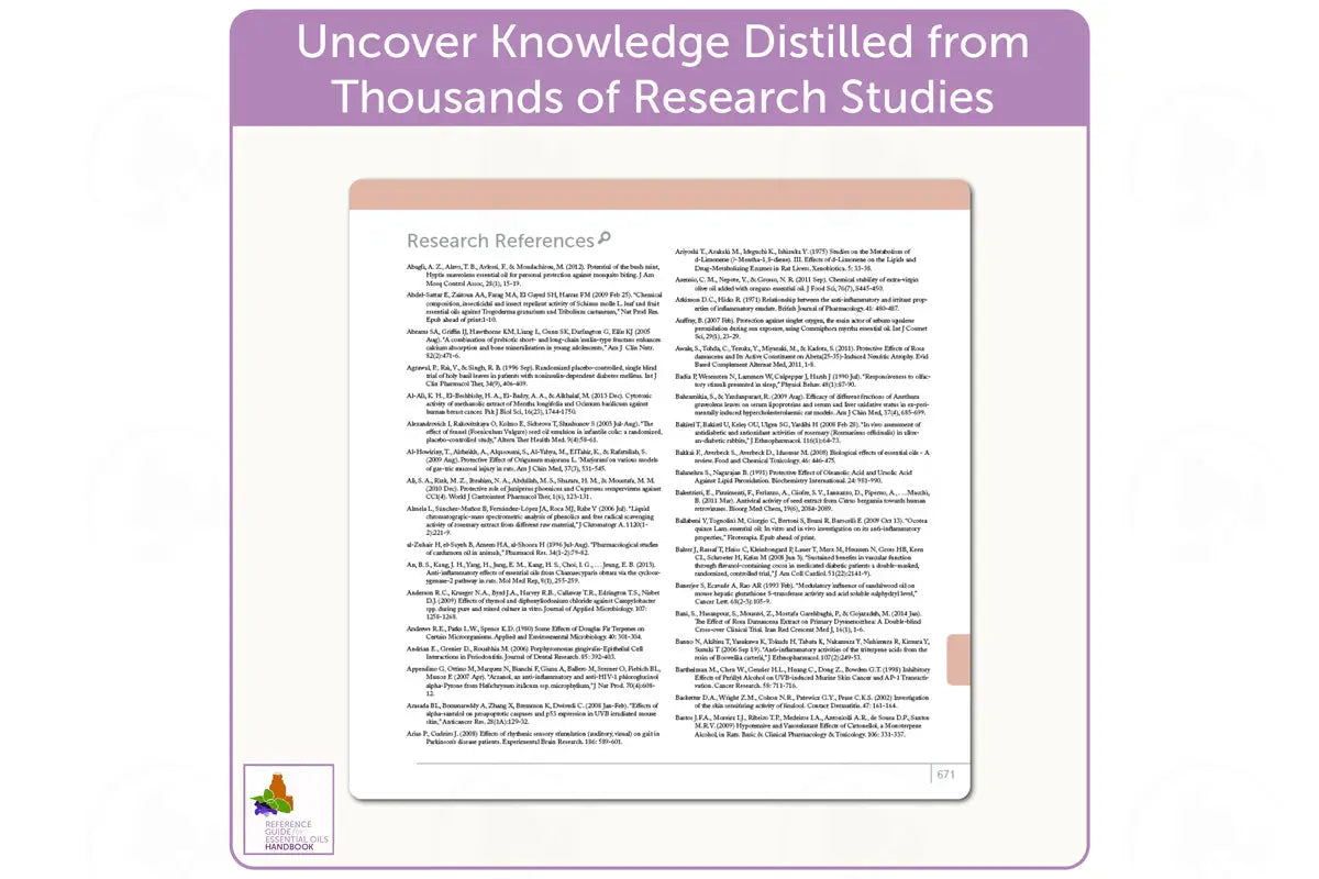 Reference Guide For Essential Oils Handbook 2018