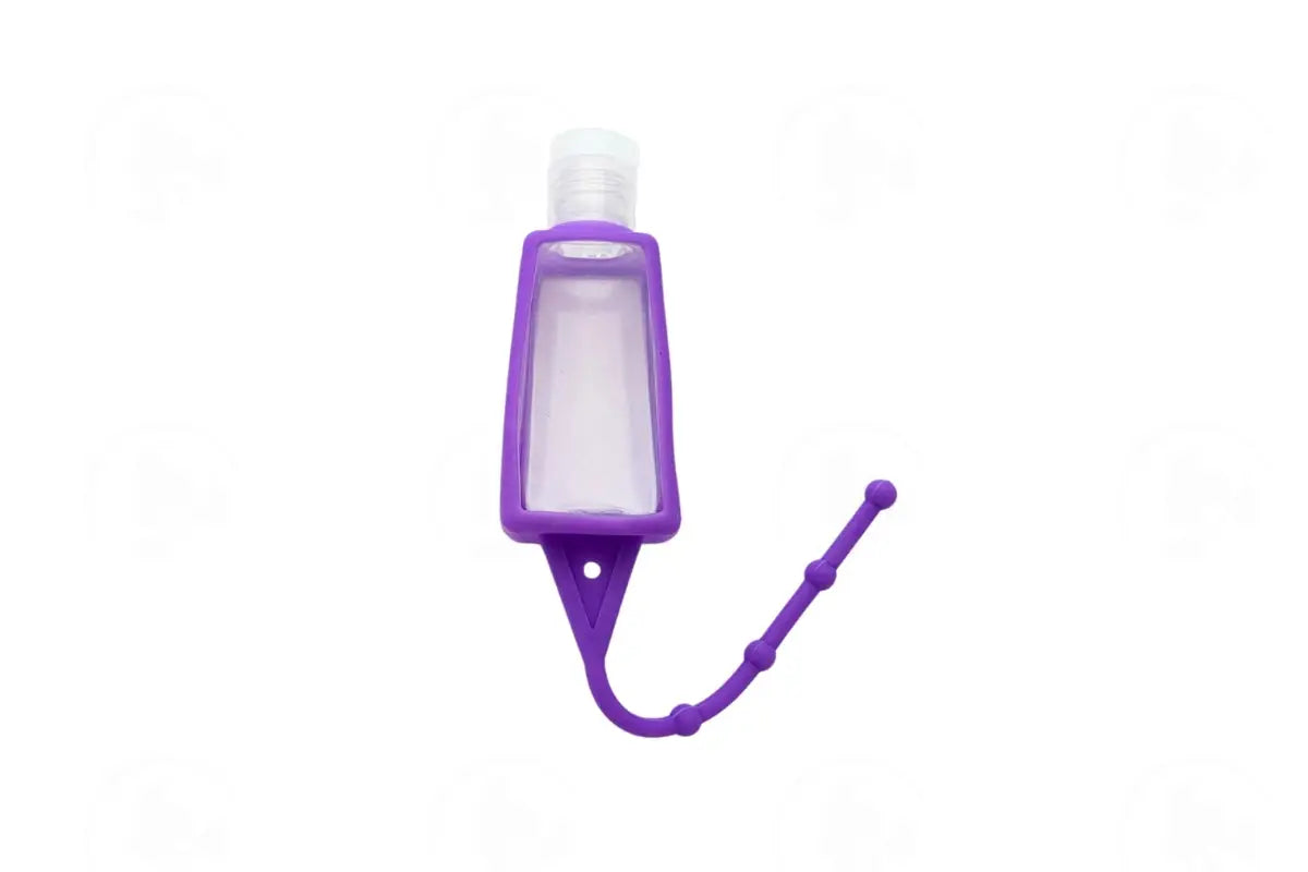 Silicone Travel Carriers With 1 Oz. Snap-Top Bottles (6 Count) Purple